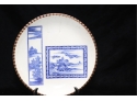 Vintage Blue And White Japanese Plate
