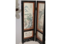 Vintage Japanese Folding Table Top Screen