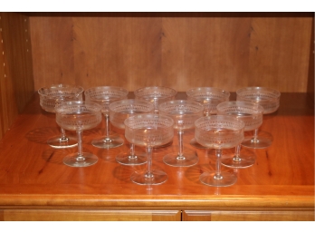 Set Of 11 Champagne Glasses