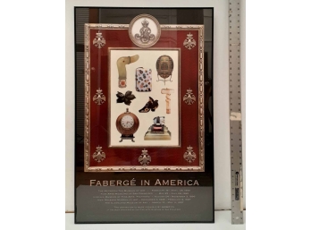 Framed Faberge In America Poster -from The Metropolitan Museum Of Art 1996. 36 Tall