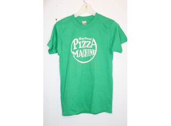 Vintage Tony Greco's Pizza Machine Green T-shirt Size M