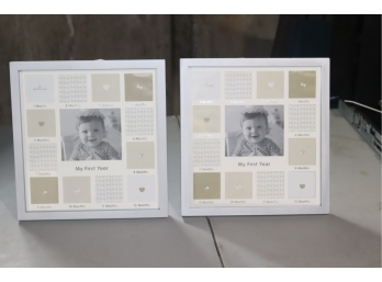 Pair Of Babies First Year Picture Frames