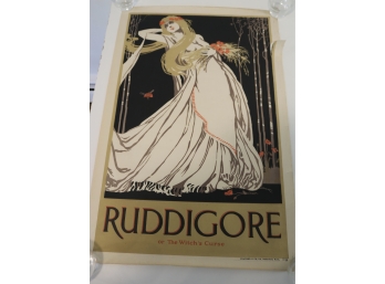 Original Vintage Poster RUDDIGORE WITCH'S CURSE THEATRE C.1920 Stafford And Co.