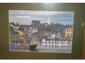 New England Water Scene Framed Art