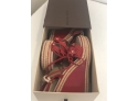 Louis Vuitton  Red Patent Leather Fleur Espadrille Platform  Size: 37 With Box