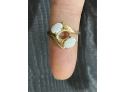 14k Gold And Opal Ring Missing One Stone