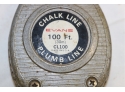 Vintage EVANS 100 Ft. Chalk Line Plumb Line Made In USA