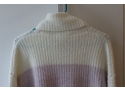 Splendid Collection Striped Big Turtle Neck Collar Sweater Size S