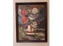Vintage Framed Floral Oil Painting Painting Signed