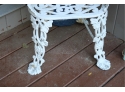 Small Cast Aluminum Garden Seat Grapes And Vine Leaves