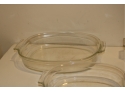 4 Pyrex Glass Casserole Dishes