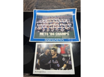 NY Mets 1986 Champs Team Photo