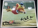 Autographed 8x10 Picture The Chicken Sand Diego Mascot Baseball
