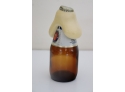 Vintage Miller Light Glass Bottle 'Frothing' Over!  MAN CAVE Bar Item!