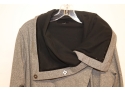 Women's Gray And Black Coat  (Coat9)