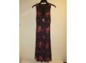 Nicole Miler Collection Silk Dress Floral Sequins Size 2