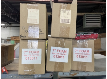 5 Cases Of 12 Foam Paint Rollers Smooth Surface 7