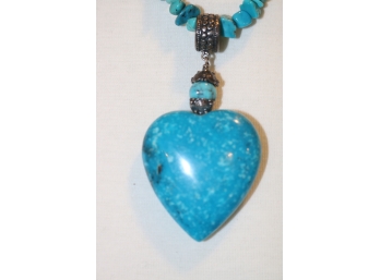 Turquoise Heart Necklace