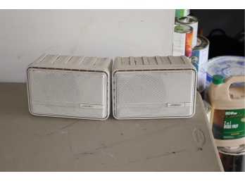 White Bose 151 Indoor Outdoor Speakers