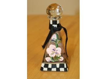 Painted Glass Perfume Bottle