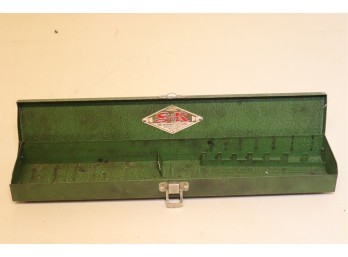 Vintage SK Tools Ratchet Set Metal Storage Box