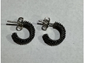 Vintage Pair Of Sterling Silver Earrings