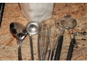 Kitchen Utensil Lot In Container