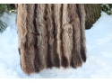 Vintage Full Length Raccoon Fur Coat Needs Repair