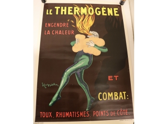 Original Vintage French Cappiello Original Lithograph Poster 'Le Thermogene'
