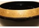 Antique Black And Gold Bowl