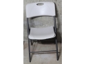 Pair Of Lifetime White Folding Chairs