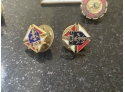 Vintage Fraternal  Pin Lot American LegiOn Knights Of Columbus Lions Etc.