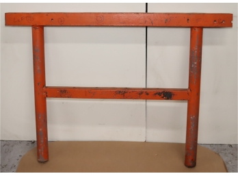 Pair Of Steel Industrial Table Legs Workbench