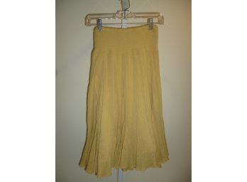 Fei Anthropologie Skirt Yellow Ruffle Size XS