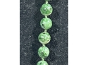 Jade Bead Necklace With 14k Gold Clasp