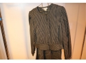Vintage Pierre Cardin Women's Wool Suit Size 14 Skirt Jacket Belt