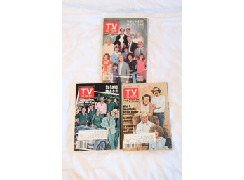 TV Guides From Final Episodes Mash, Happy Days, All In The Family