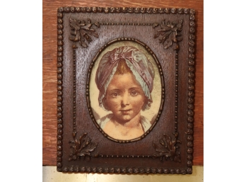 Antique Wood Frame Picture