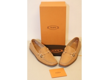 Tod's Tan Driving Shoes Loafers Size 39