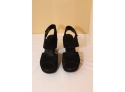 Cordani Black Suede Platform Shoes Size 35B