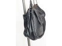 Elie Tahari Black Leather Hand Bag Purse