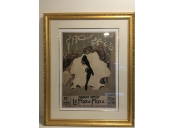 Framed Vintage French Poster Le Frou -Frou