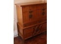 Vintage Wooden Highboy Dresser