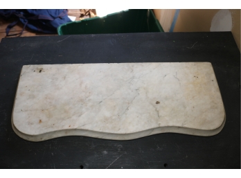 Antique Piece Of Marble Shelf Table Top