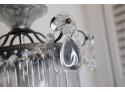 Vintage Glass And Crystal Chandelier Hanging Ceiling Light