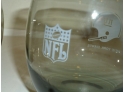 Set Of 7 Vintage New York Giants NFL 10oz Smoked Grey Glasses Barware Football