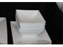 Set Of 12 ROSCHER & CO Woodgrain Square 10 1/2'Dinner Plates & 8 1/2' Salad Plates And Bowls