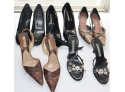 5 Pair Womans High Heel Shoes Manolo Blahnik, Michael Kors, Stella McCarthy, Prada,