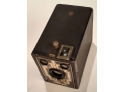 Classic Kodak Brownie 620 Box Camera With Great Art Deco Design. Uses 620 Size Film. Fair Condition.