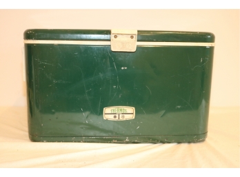 Vintage Thermos Green Metal Cooler